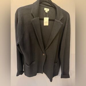 NWT J. Crew black sweater Blazer